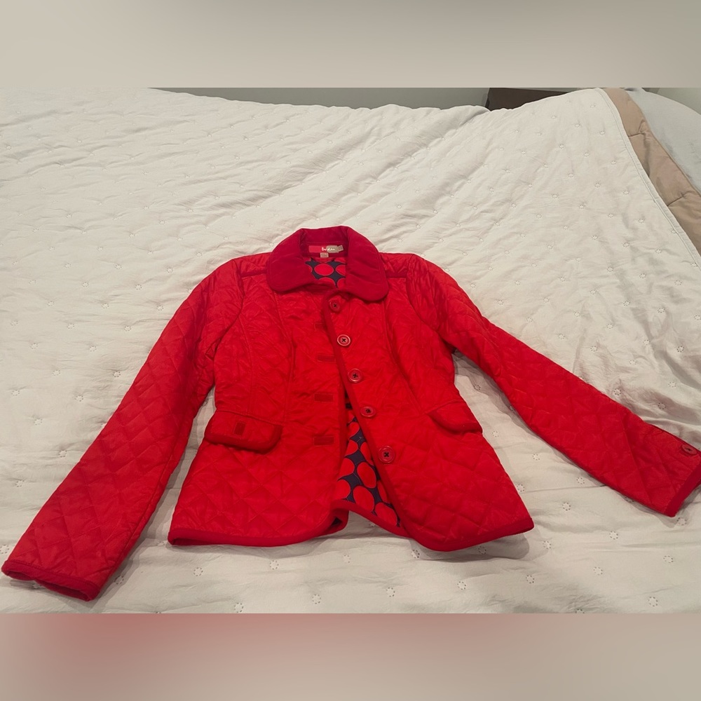 Boden Red Peacoat